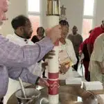 Easter holy water blessing